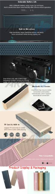 Remax Metal Bluetooth Portable Speaker RB-M20