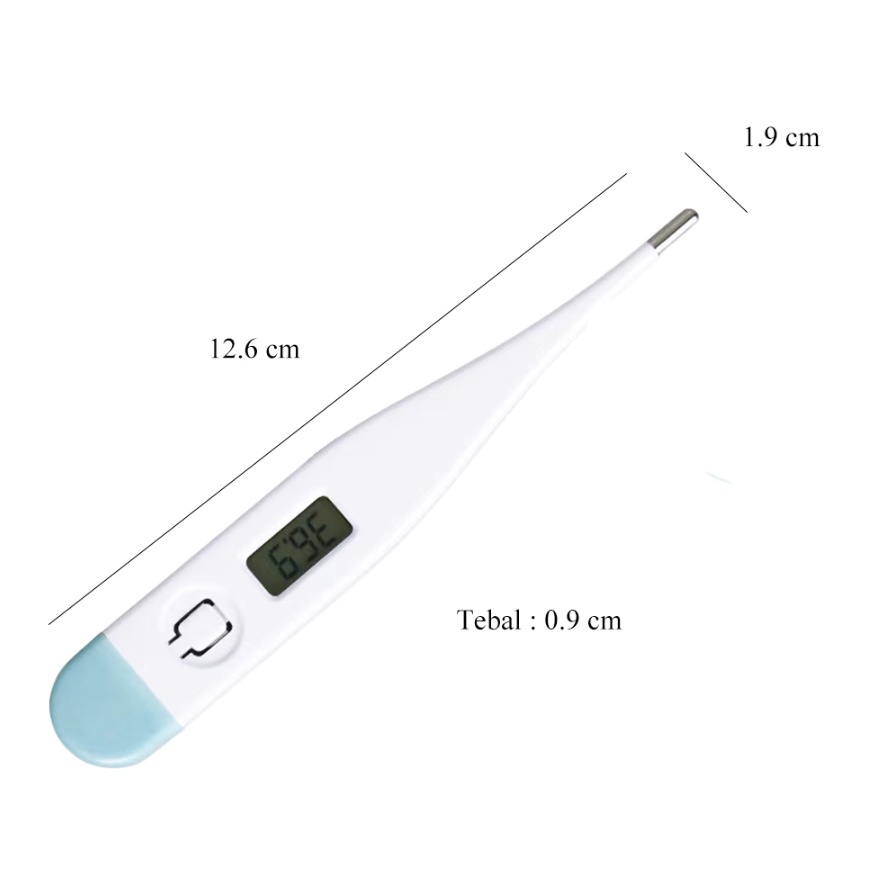 Thermometer Digital Bayi dan Semua Umur Thermometer Ketek Termometer Digital Pengukur Suhu Badan Universal Dewasa atau Anak Anak