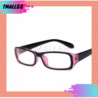 ♥TMALL88♥ Kacamata Frame Optik Anti Radiasi Pria Wanita Lensa Kacamata PC Transparan