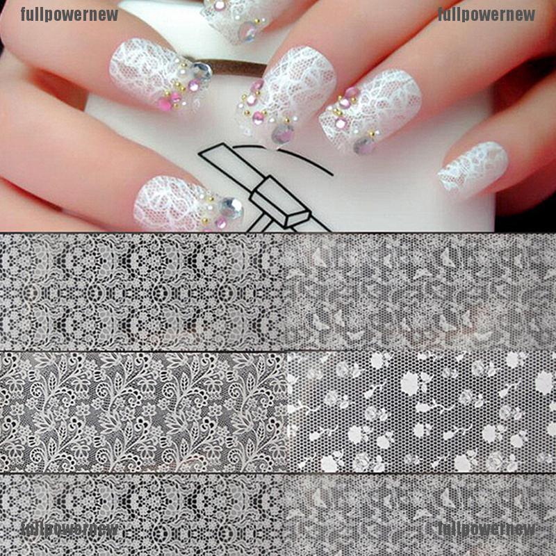 【COD】FLID 20Pcs Stiker Decal Foil Transfer Desain Bunga Renda