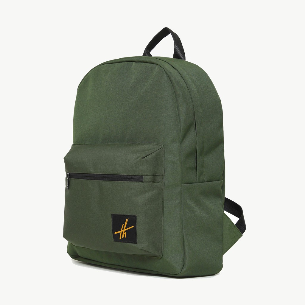 THEODOR Backpack STARK Green Army - Tas Ransel - Water Repellent - Pria Wanita - High Quality