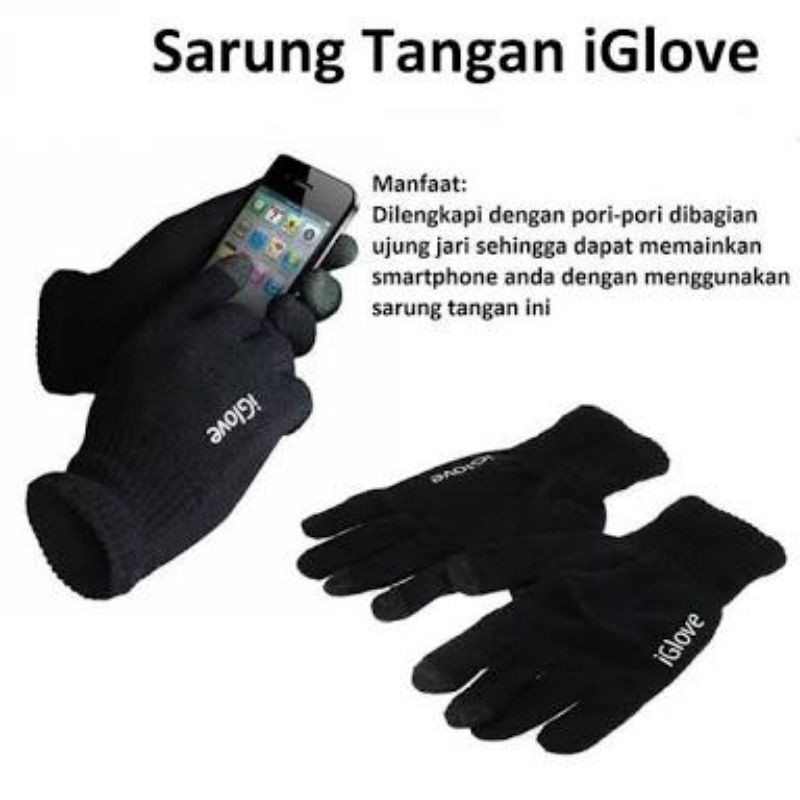 Sarung Tangan Iglove Sarung Tangan Motor IGLOVE Touch Screen Smartphone Sarung Tangan GOJEK GRAB