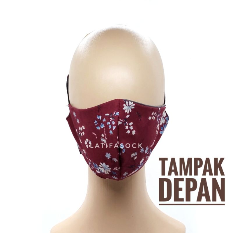 Masker Hijab Set Konektor Bahan Kain 2 Play