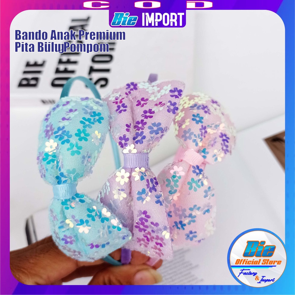 Bando Anak  Pita Bling Impor Best Seller