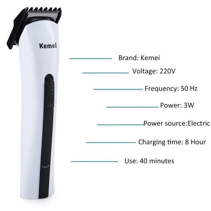 Alat Cukur Elektrik Kemei KM-2516 Hair Trimmer Shaver Portable