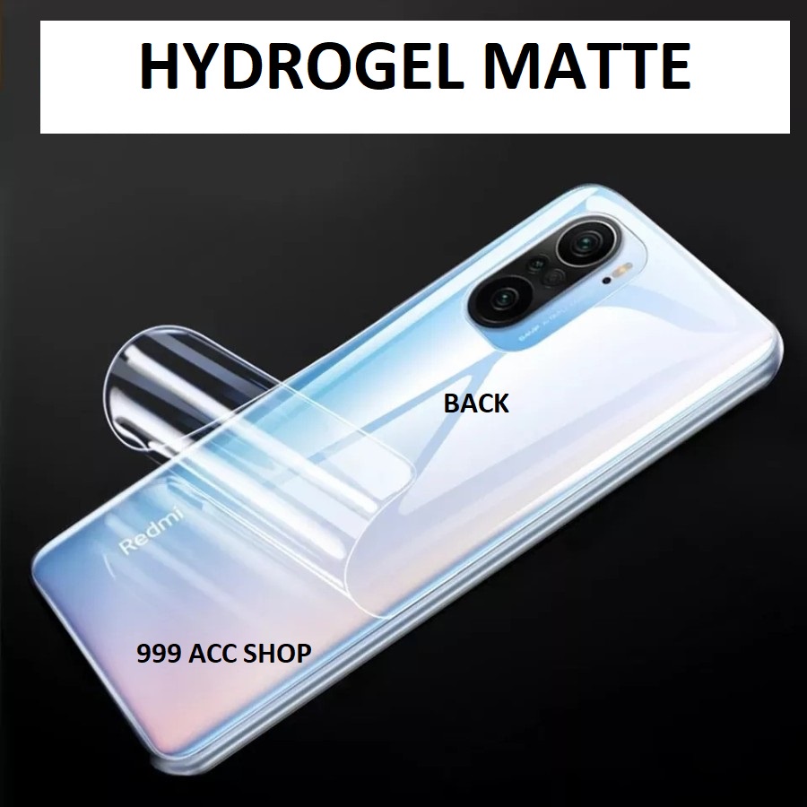 XIAOMI POCOPHONE POCO F4 F4 GT M4 PRO F3 5G M3 M3 PRO F2 PRO ANTI GORES HYDROGEL BACK MATTE ANTI MINYAK BAGIAN BELAKANG PELINDUNG BELAKANG SKIN GARSKIN ANTI JAMUR