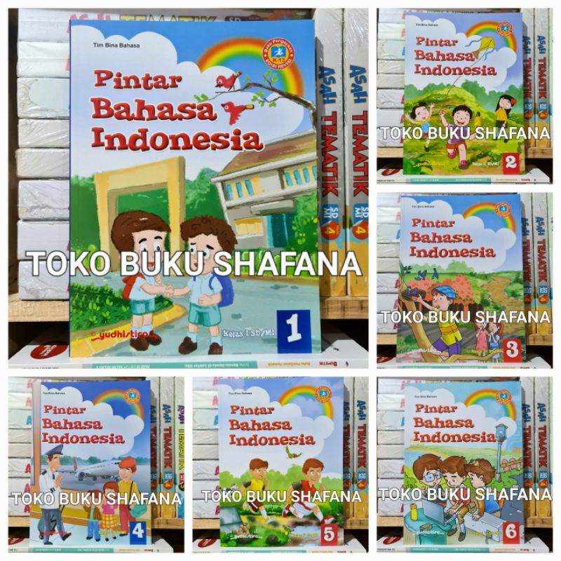 BUKU PINTAR BAHASA INDONESIA KELAS 1 2 3 4 5 6 SD/MI YUDHISTIRA K13 EDISI REVISI ORIGINAL