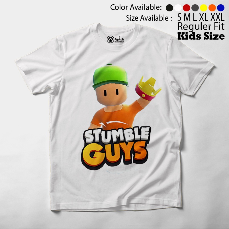 Baju Kaos Atasan Anak Laki-Laki Gamers Stumble Guys