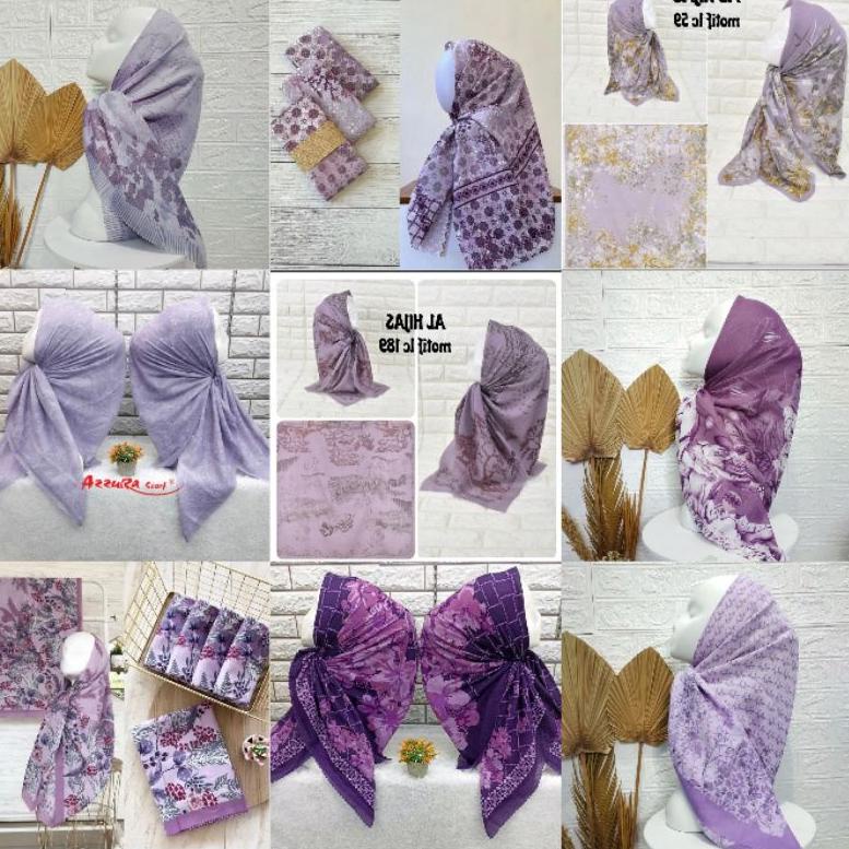 KATALOG UNGU 1 | Voal motif jilbab motif Ungu series/Lilac/taro/Magenta [Kwu31au22м]