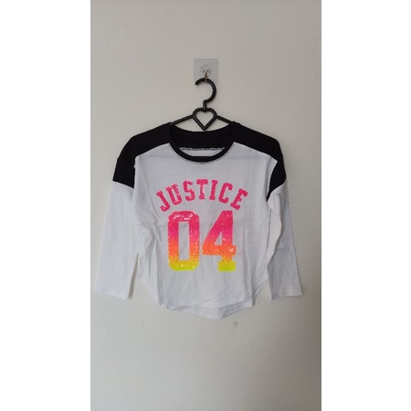 kaos justice anak perempuan lengan panjang