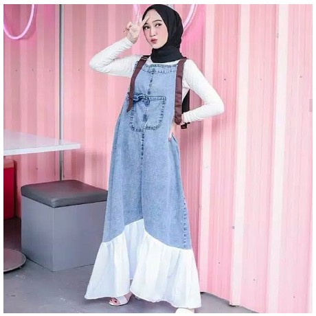 Overall baju kodok jeans / jual overall jeans murah / baju kodok dewasa cewek wanita murah Overall