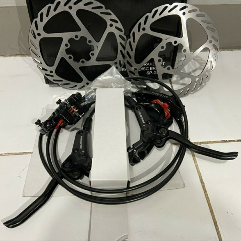 Rem Sepeda Hidrolik Pacific + disc cakram PREMIUM QUALITY