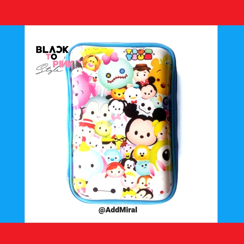 

Kotak Pensil Tsum Tsum Model Smiggle Pencil Case Tempat Pensil Hard Case Sekolah Custom