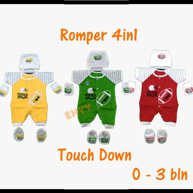 Romper Baby 4in1 SNI Newborn Go Green