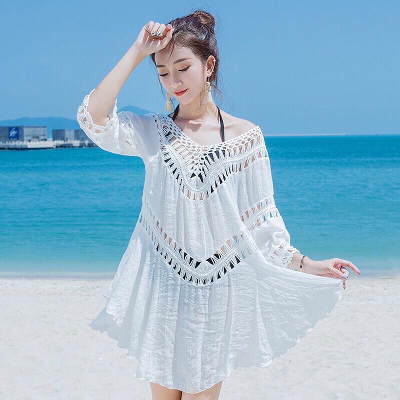 COCO Cardigan / OUTER BALI / CARDIGAN WHITE / OUTER WHITE BLACK / OUTER TRANSPARANT Cover Up Bikini Wanita