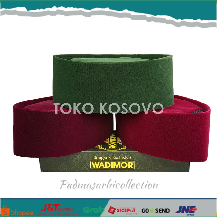 ✨ BISA COD ✨ Peci Songkok Kopiah Wadimor AC Merah Dan Maroon Tinggi 9,10 Nomor 4-9 - Maroon T9, No 9