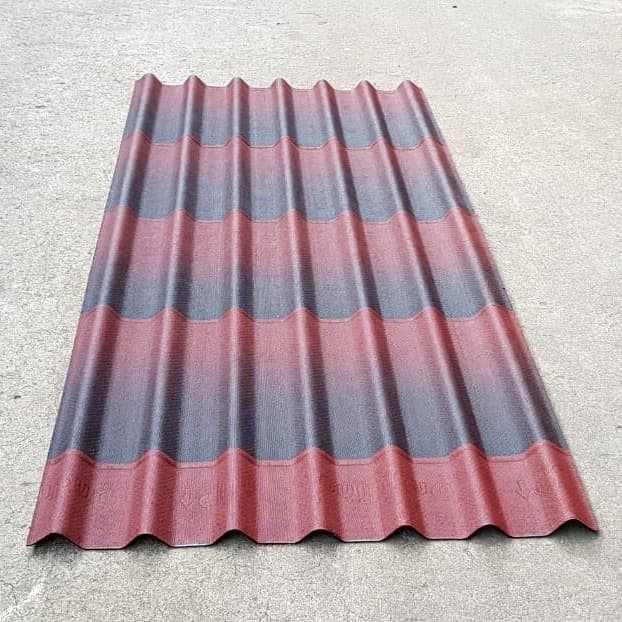 ATAP SIRAP BITUMEN ONDULINE TILE ATAP ASPAL RINGAN 200X97 FREE SKRUP