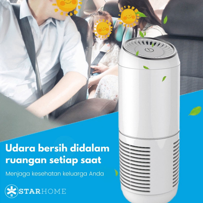 Pembersih Udara Car Air Purifier PM 2.5 Penyaring Penjernih Udara dengan Saringan HEPA 12 Filter Y20