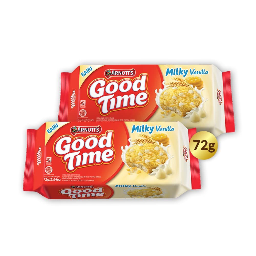 

PROMO BUY 1 GET 1 FREE ARNOTT'S GOOD TIME COOKIES MILKY VANILLA TERMURAH