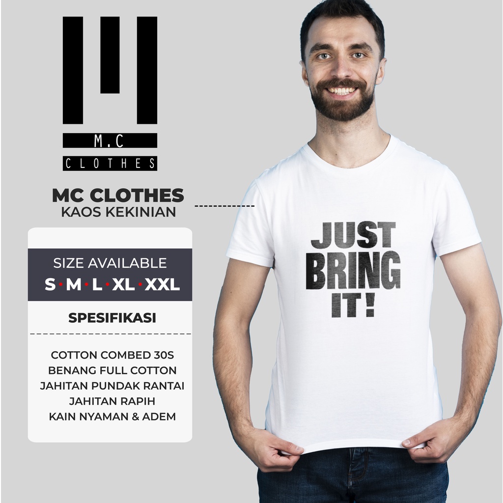 Kaos distro WWE SMACKDOWN THE ROCK JUST BRING IT bahan katun premium