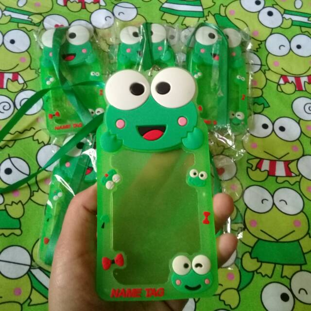 

Tempat kartu nama id card name tag kero keroppi