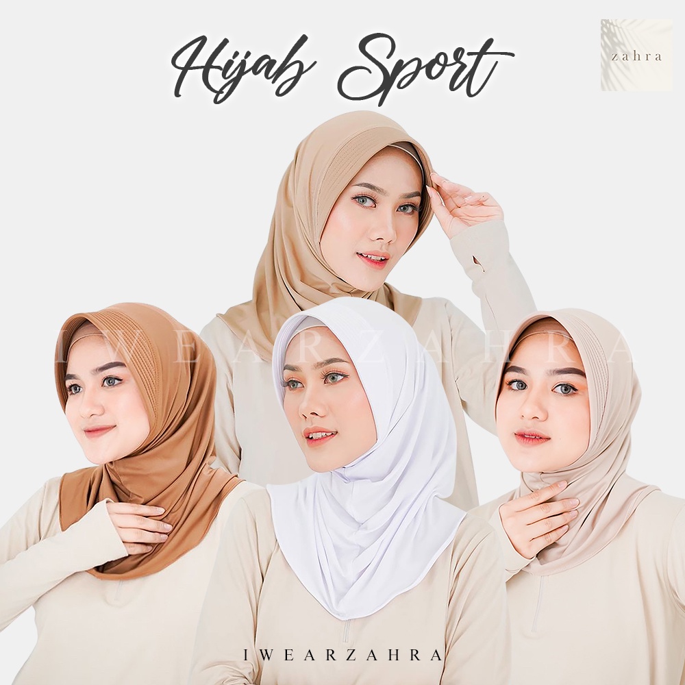 HIJAB SPORT - Hijab olahraga simple praktis hijab bergo sport fitness murah adem