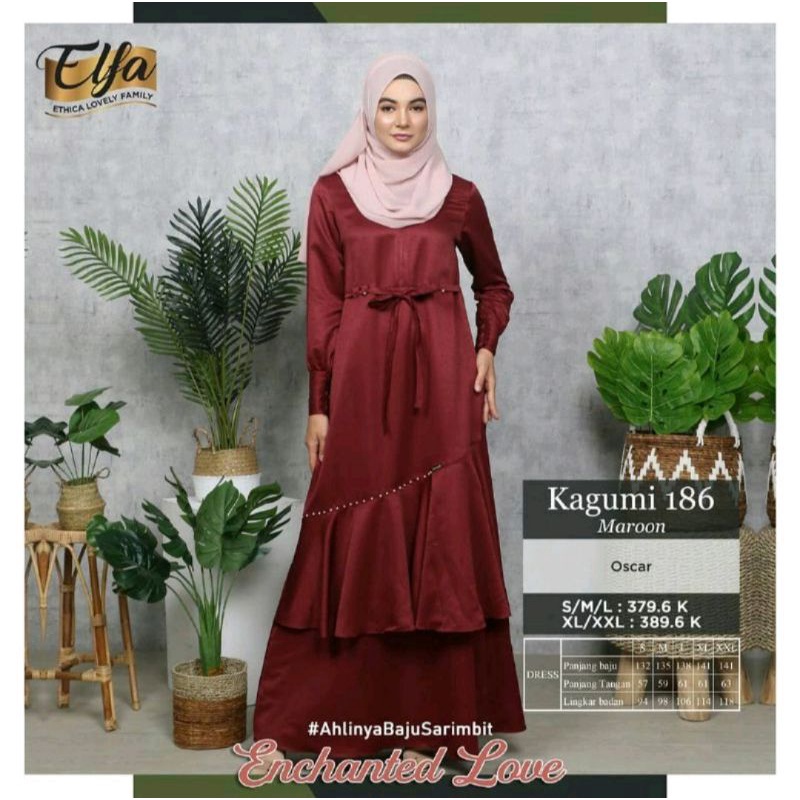 GAMIS DEWASA BY ETHICA KAGUMI 186 MAROON