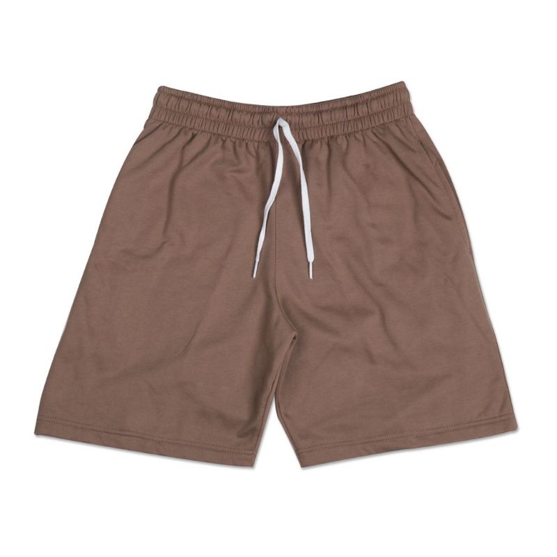 Rifle.co Celana Pendek Pria Wanita Santai Boardshort Boxer Warna Mocca