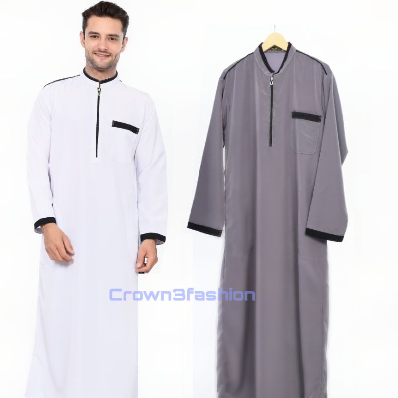 JUBAH SAUDI PRIA MODERN VIRAL TERBARU √COD OK