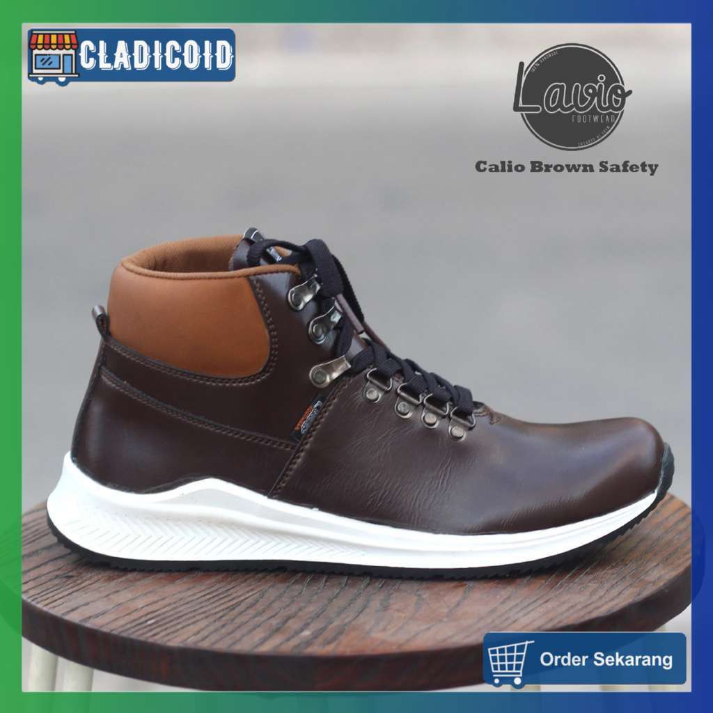 SEPATU SAFETY PRIA  ORIGINAL TERBARU MODEL KEREN DAN STYLISH SAFETY BIKERS OUTDOOR KERJA LAVIO CALIO