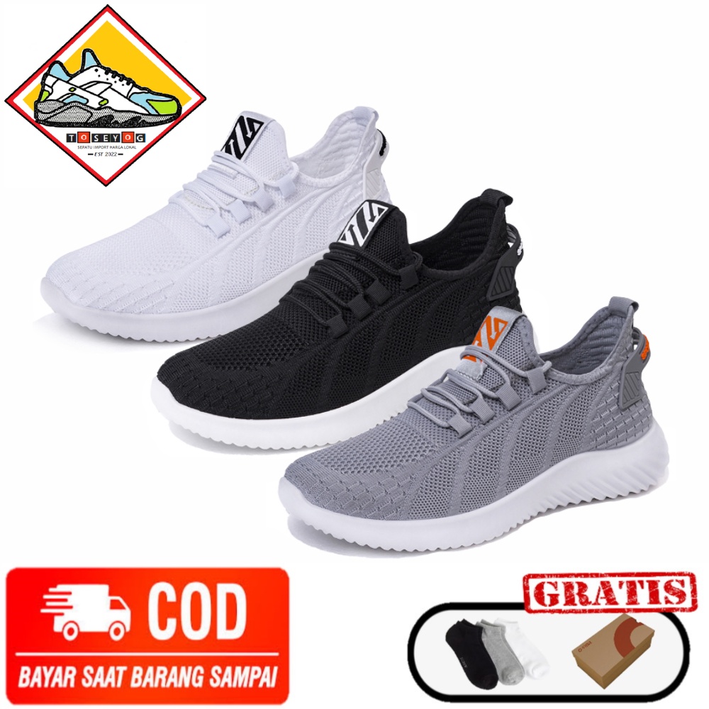 Toseyog  017 Sepatu Sneaker Pria Keren dan Empuk, Kasual STRIKER Sepatu