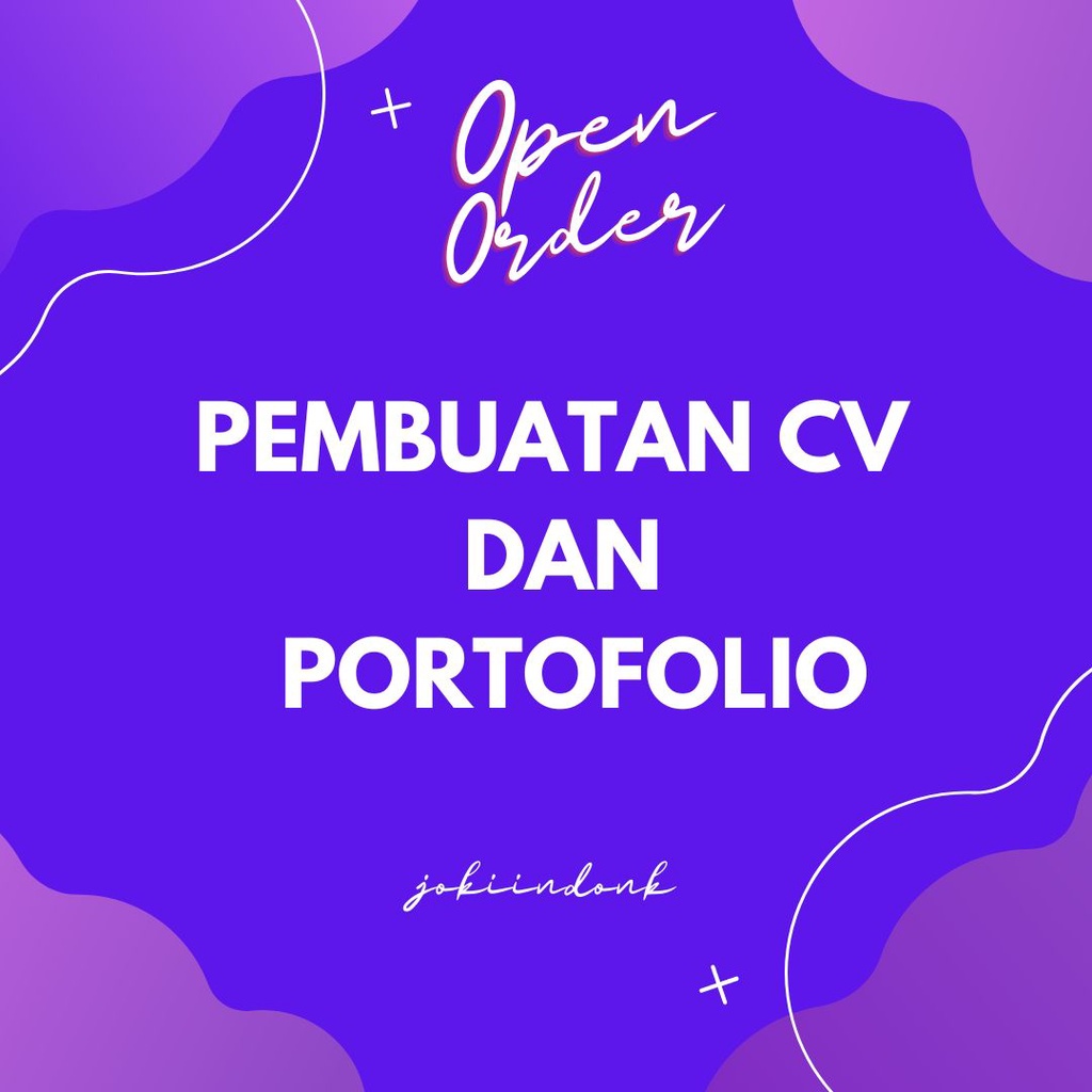 Jasa Pembuatan CV dan Portofolio Murah