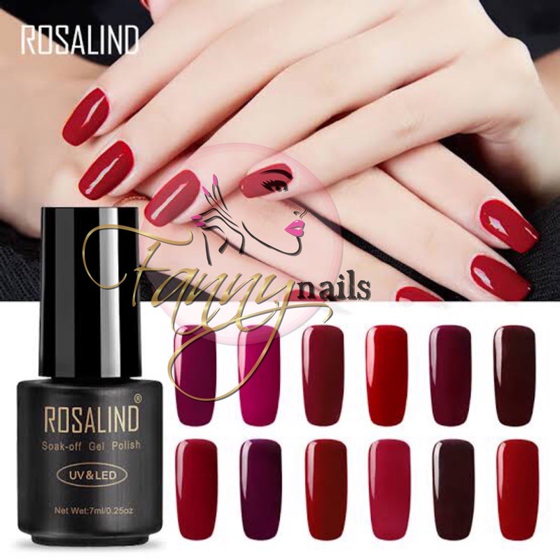 ROSALIND red series gel polish rosalind 7ml uv led soak off gel polish kutek gel rosalind red
