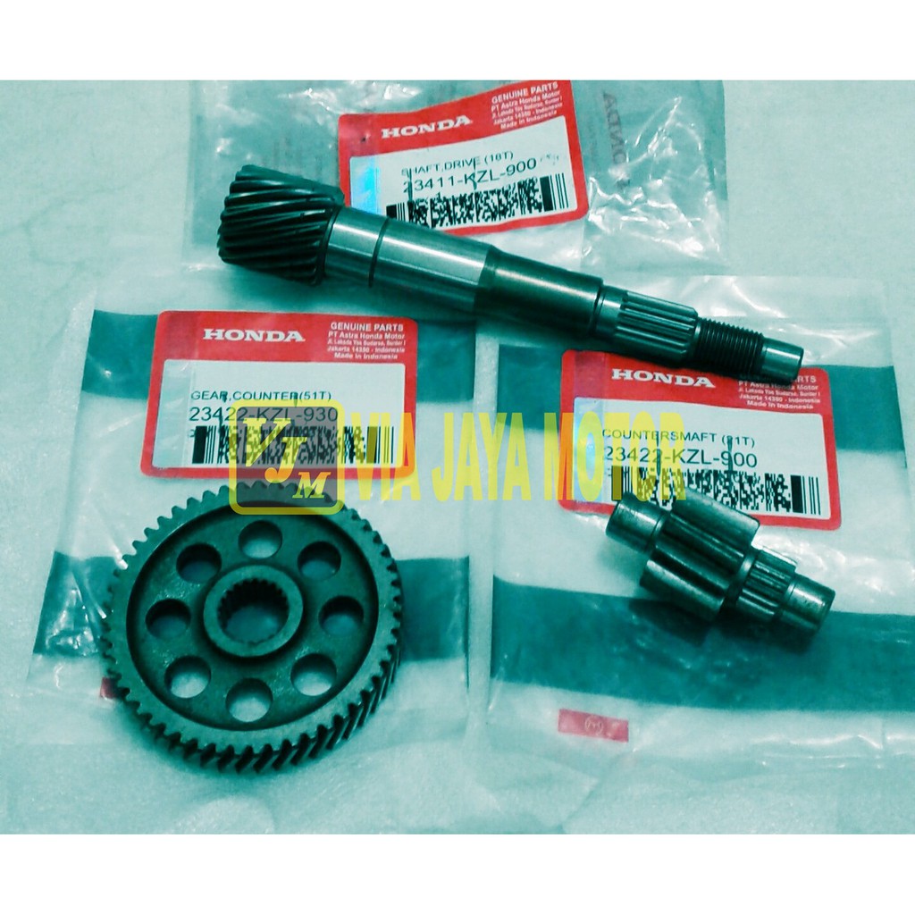 VJM 1 SET GEAR GIGI GARDAN GIR BOX RASIO CVT HONDA BEAT FI SCOOPY FI VARIO 110 FI KZL AS GARDAN