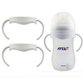 Philips Avent Botol Kaca Bore Natural Lebar 4oz Dengan Gagang