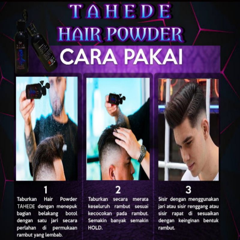HAIR POWDER TAHEDE PREMIUM + Gratis Sisir [HAIR STYLING]