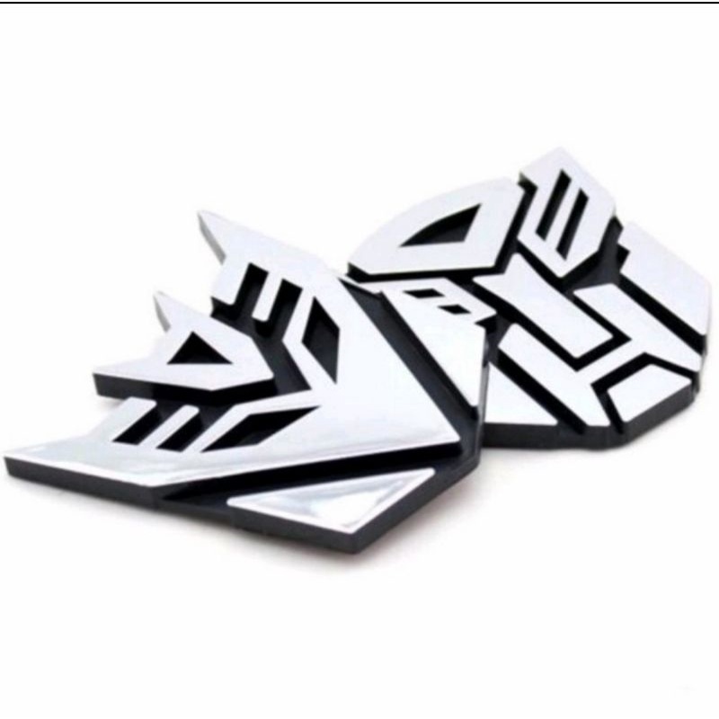 Stiker Emblem Mobil TRANSFORMER Bahan METAL