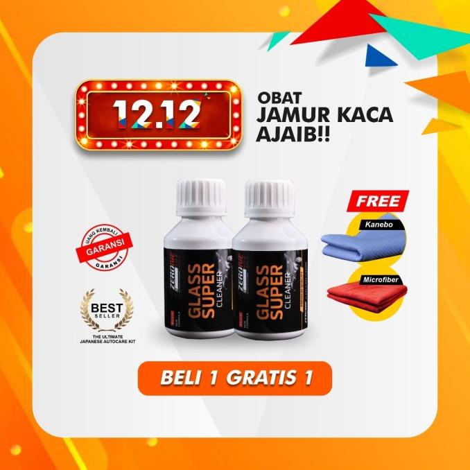Pembersih Jamur Kaca Beli 1 Gratis 1 Zerone Glass Super Cleaner Mobil