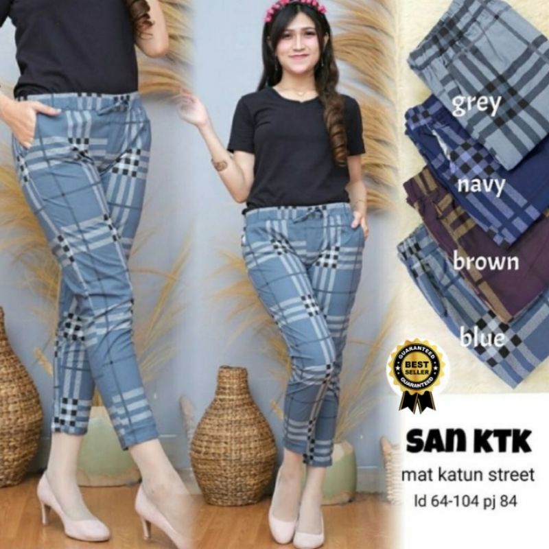 ☄️COD☄️Celana Wanita Premium / Celana Kotak Wanita