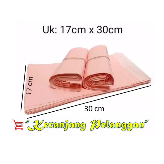 

Ginger- Plastik Polymailer 17x30 Peach Pink Kualitas Bagus isi (100 Lembar) - isi 100 lembar