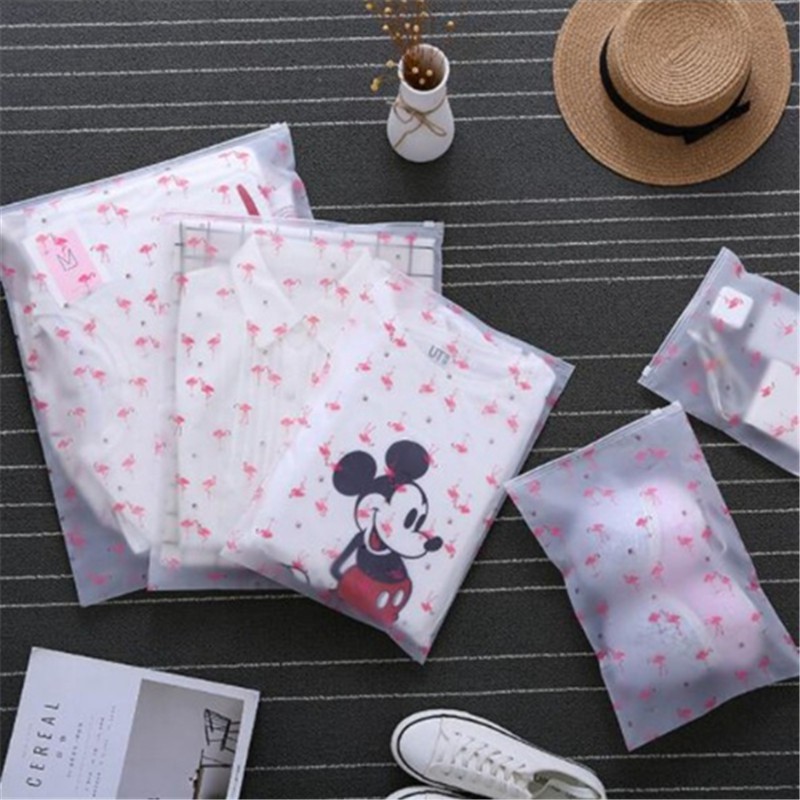 Travel Shoes Ziplock Pouch Organizer Makeup Kosmetik Motif Wanita Anti Air