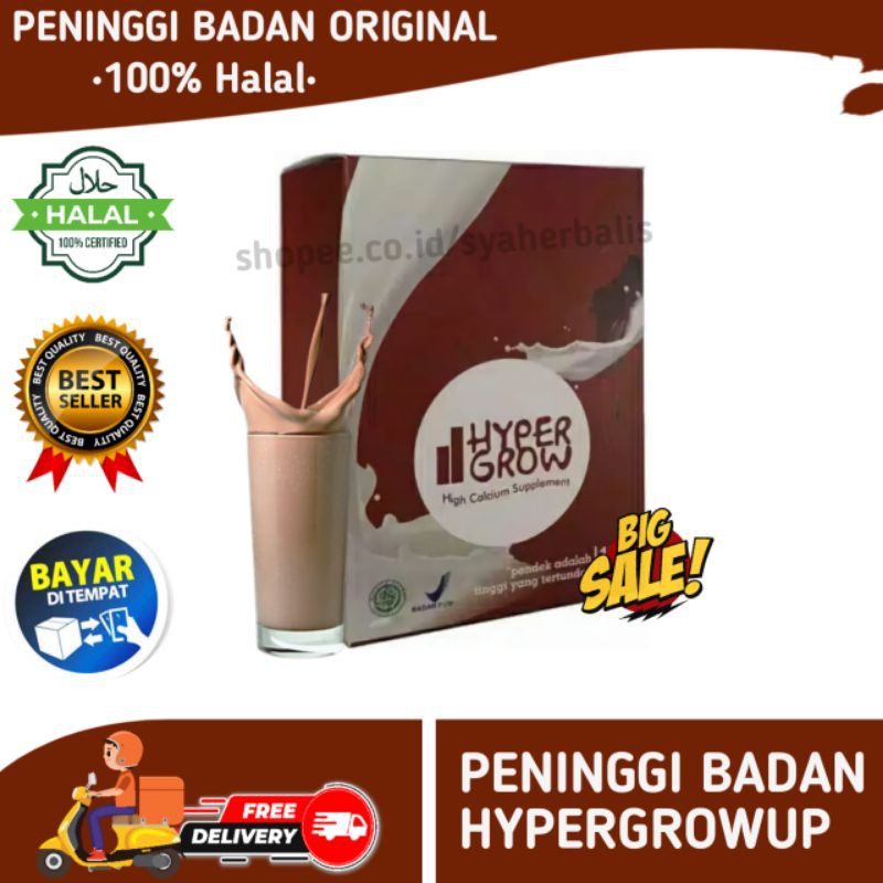

HYPERGROW - SUSU PENINGGI BADAN ORIGINAL OBAT PENINGGI BADAN DEWASA