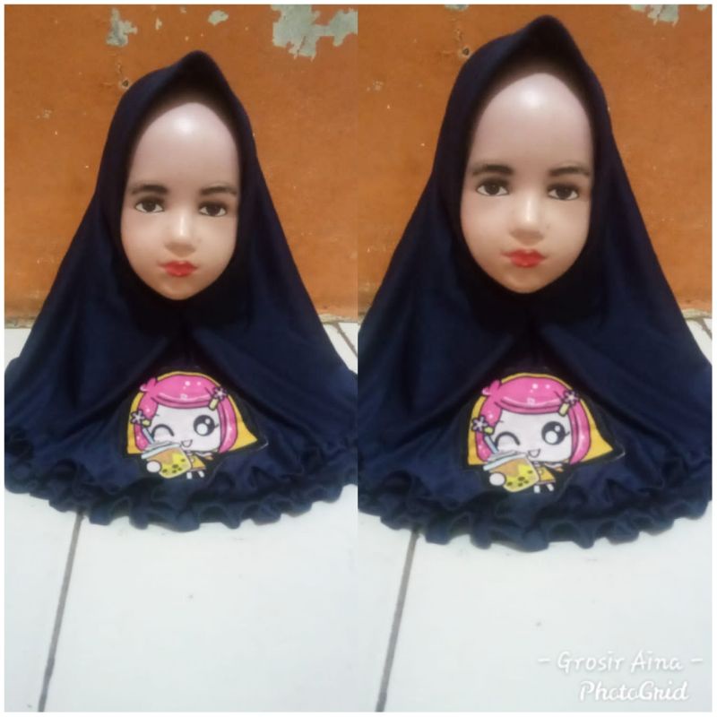 jilbab balita/jilbab tk/jilbab instan/kerudung anak-anak/bergo anak/jilbab viral/jilbab boba