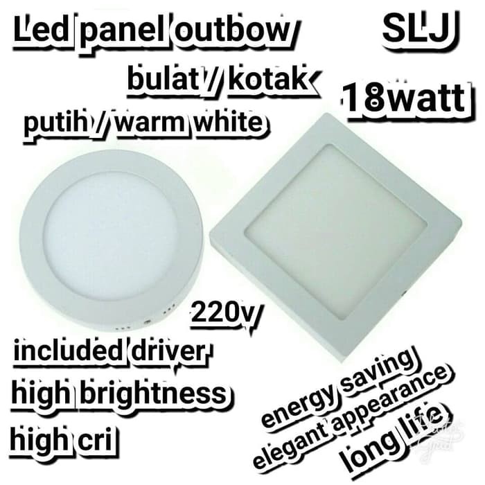 Lampu led panel 18watt outbow / downlight led