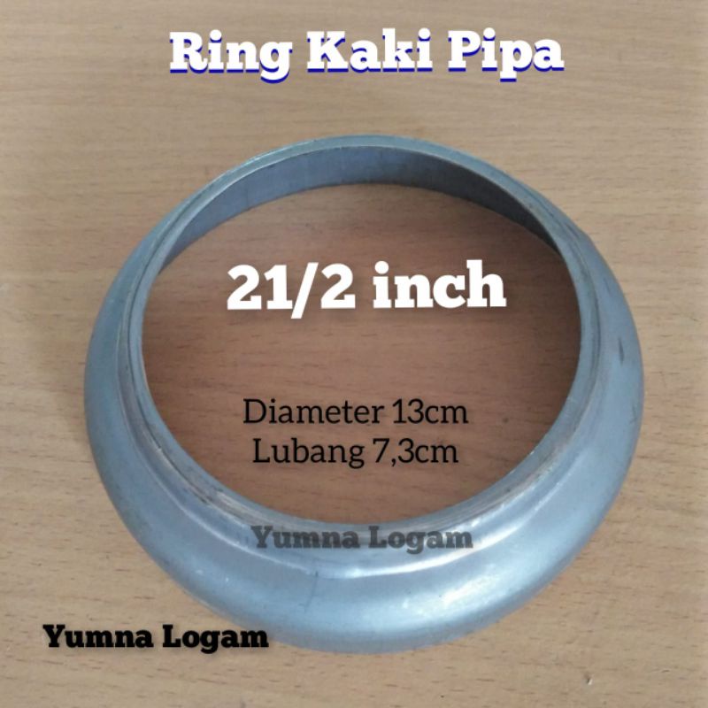 Ring pipa/tapak pipa/ring cembung 2½ ornamen pagar besi