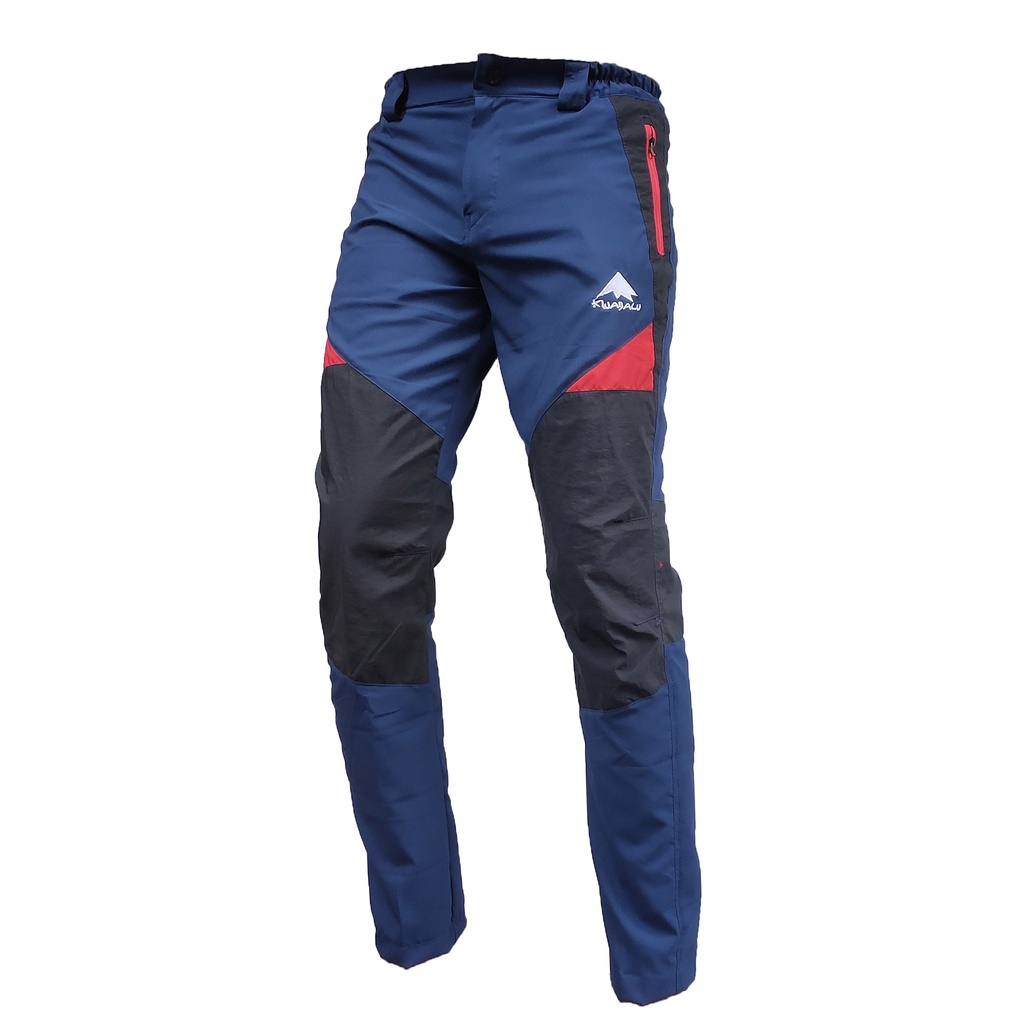 Celana outdoor Panjang atau celana hiking kinabalu Quickdry-Stretch Biru