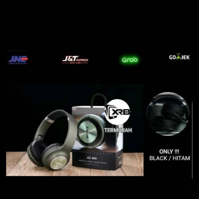 BAYAR DITEMPAT Sony Az 800 HEADSET WIRELESS Portable Music Audio Bass Mantap Headphone Bluetooth