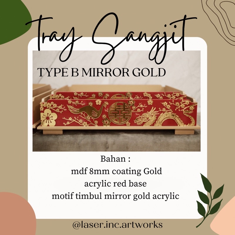 tray sangjit | baki sangjit | wedding box | hantaran | pernikahan | nikah | properti nikahan