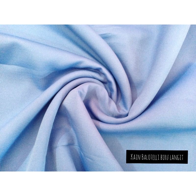 KAIN BALOTELLI WARNA BIRU LANGIT (50 cm = Rp. 14.000)