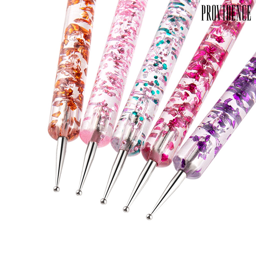 Providence 5Pcs/Set Nail Dotting Pen Double Head Flower Printing Acrylic UV Gel Painting Drawing Manicure Art Dot Point Pen for Beauty